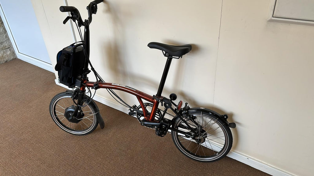 Brompton Electric M6L – Beautiful FLAME Lacquer (2021) – Immaculate Condition