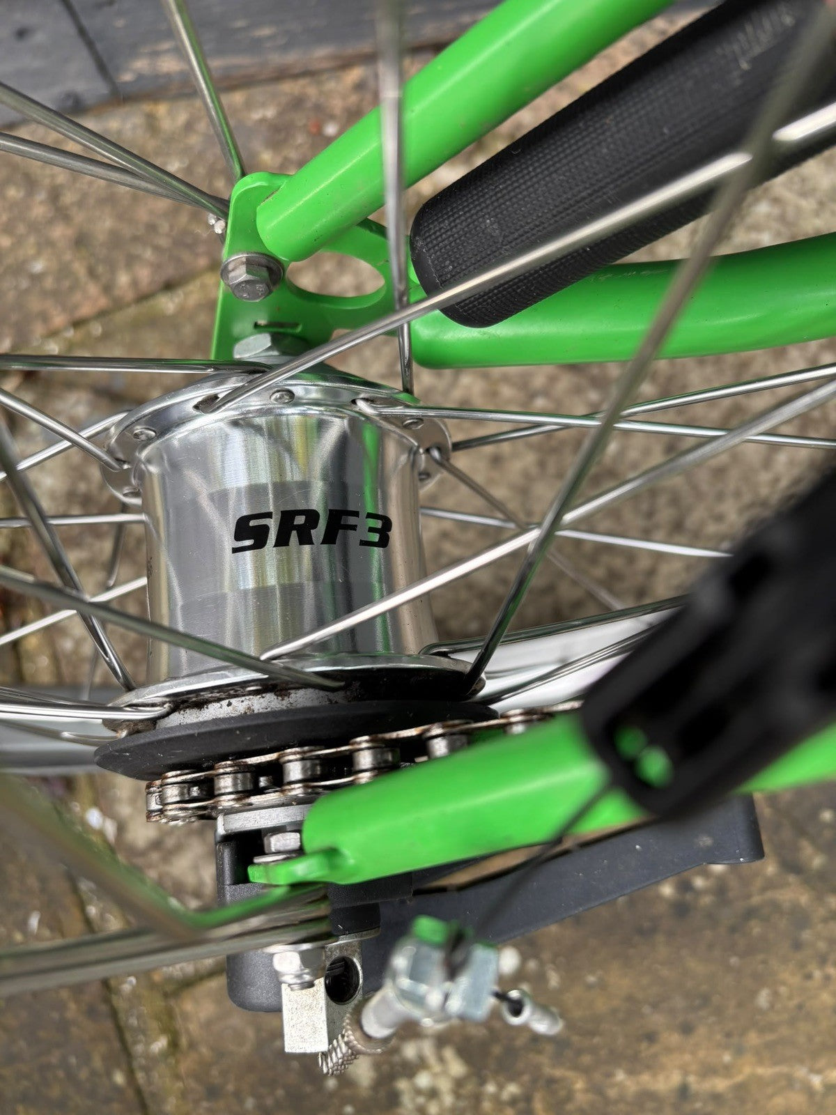 Brompton M3L C Line equivalent Folding Bicycle in Apple Green - Hardly Used