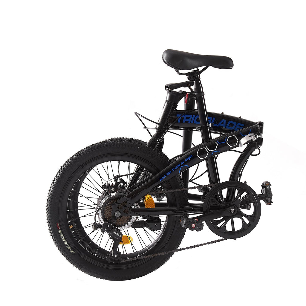 Folding Bicycle 20 Inch Bikes for Adults 7-Speed Variable Foldable City Bicycle
