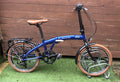 Raleigh Stowaway Folding Bike 2023 Blue Good Condtion Shimano 7 Speed