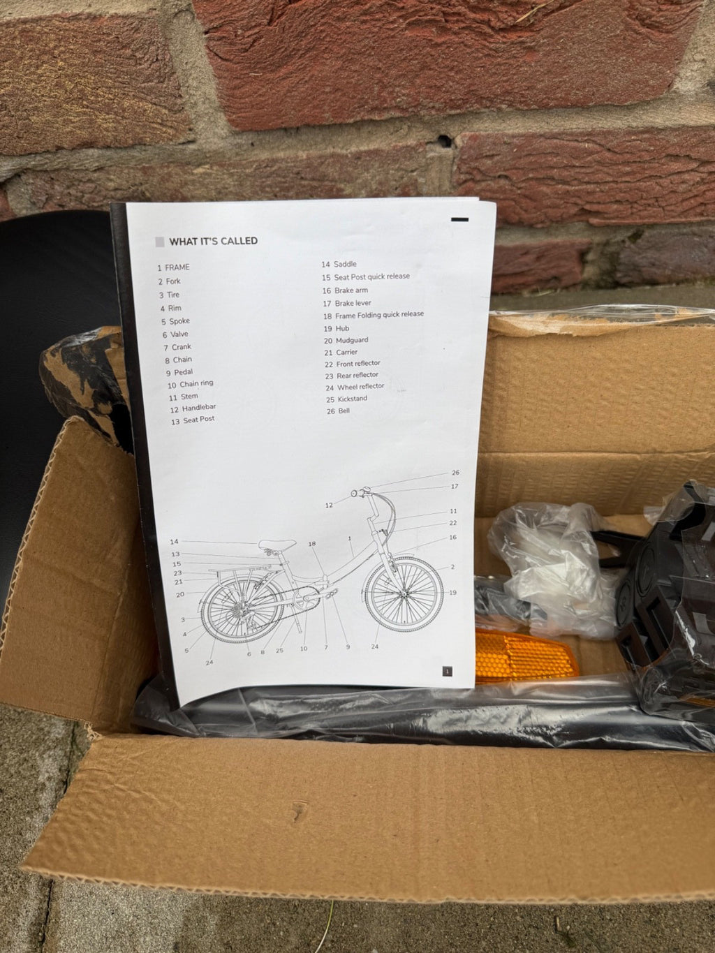 DeMarche: Yellow Aluminium Folding Bike, Size: 123 20.5 x 55cm
