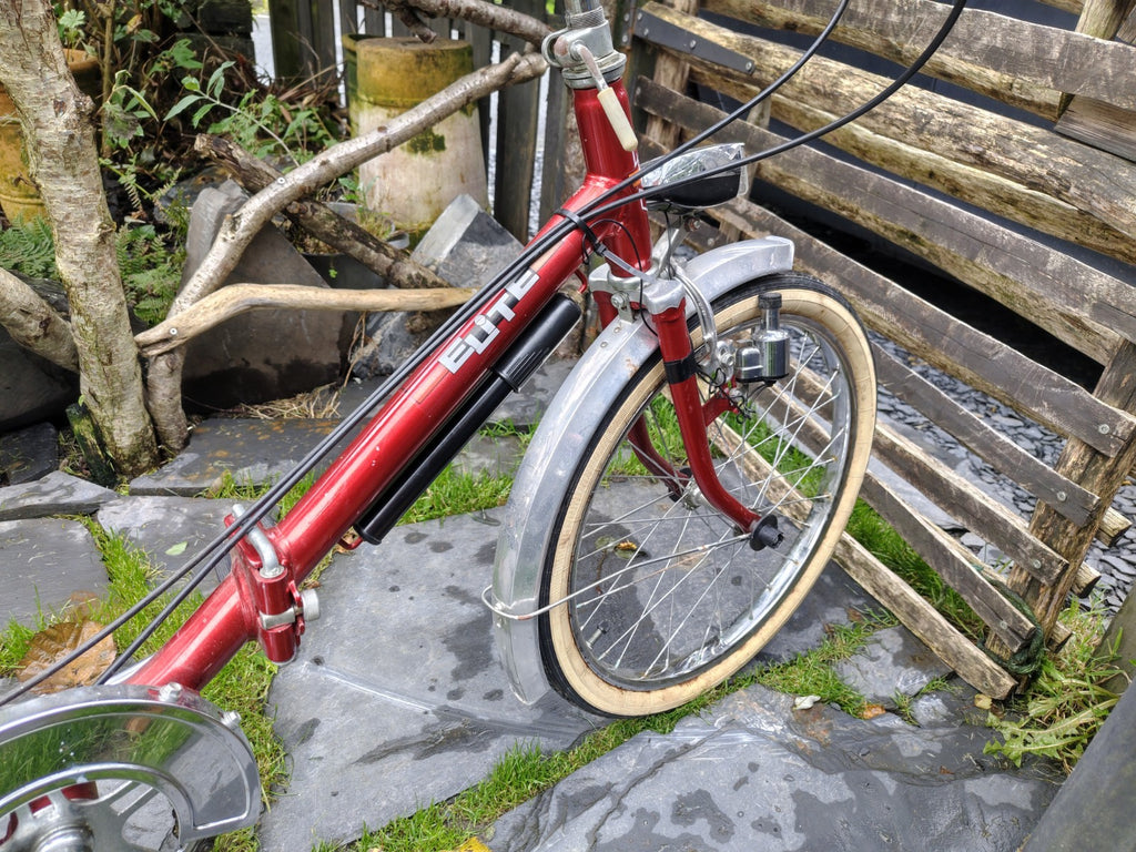 Pair Of Quality 1980s Retro Folding Bicycles ELITE brand German Made