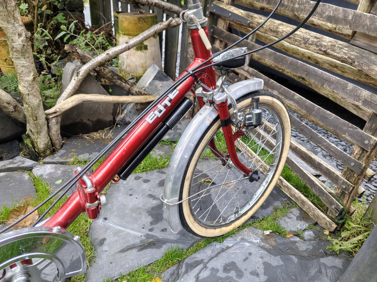 Pair Of Quality 1980s Retro Folding Bicycles ELITE brand German Made