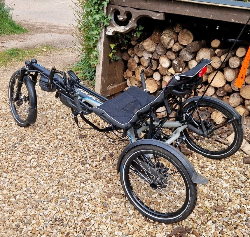 2021 Hase Bikes Kettwiesel Evo with assist auto gears Folding Recumbent trike.🦚