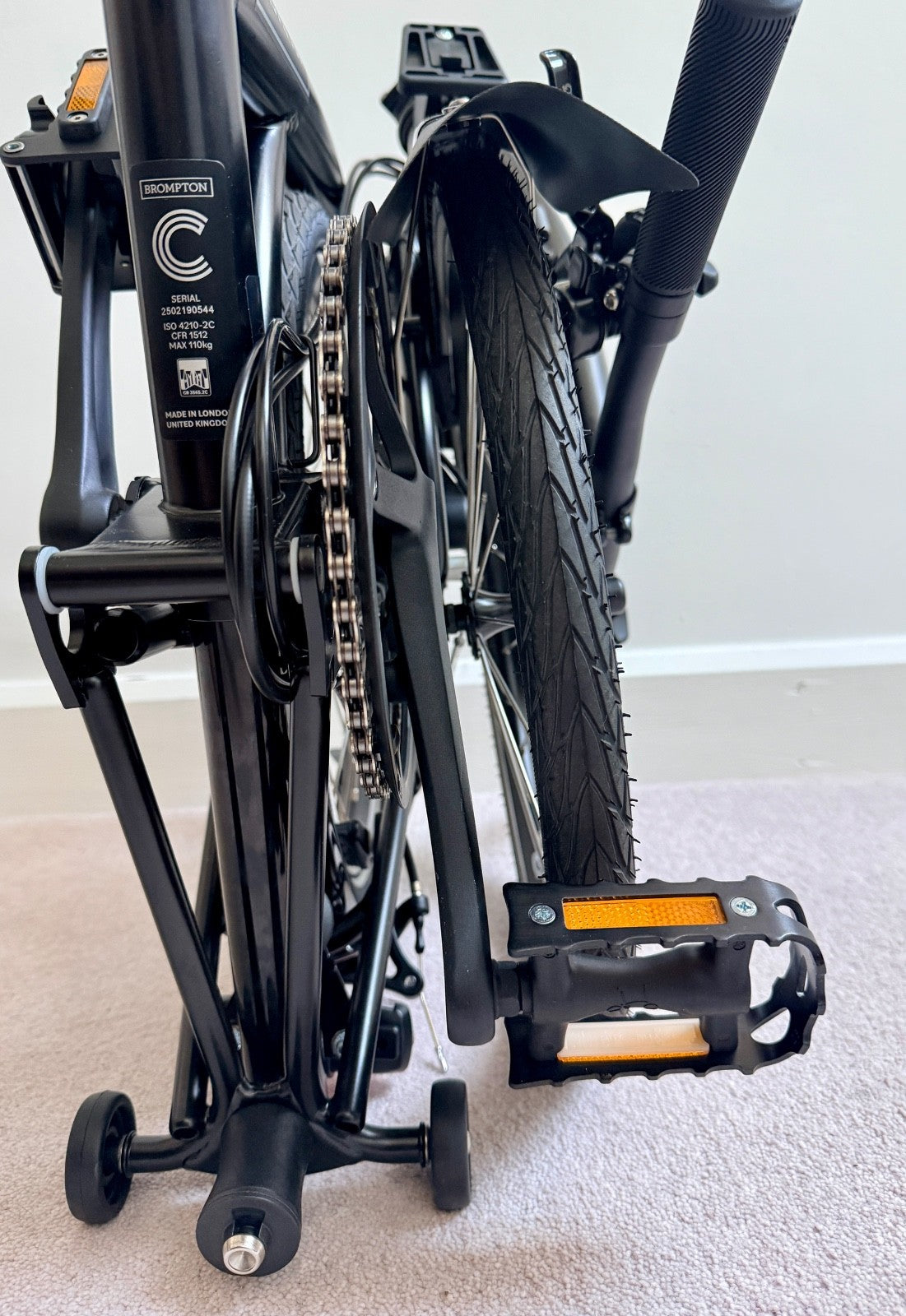 BRAND NEW 2025 BROMPTON C Line 6-speed, Low Handlebar, Folding Bike, Matt Black