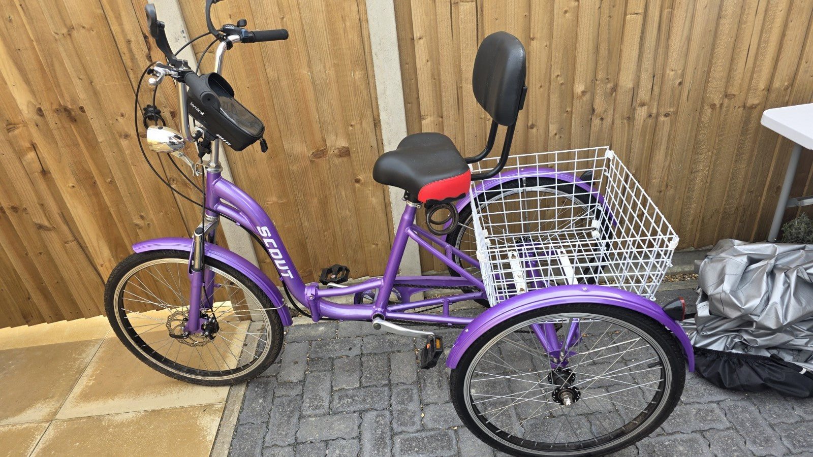 Scout Trike Bike Foldable With Rear Basket