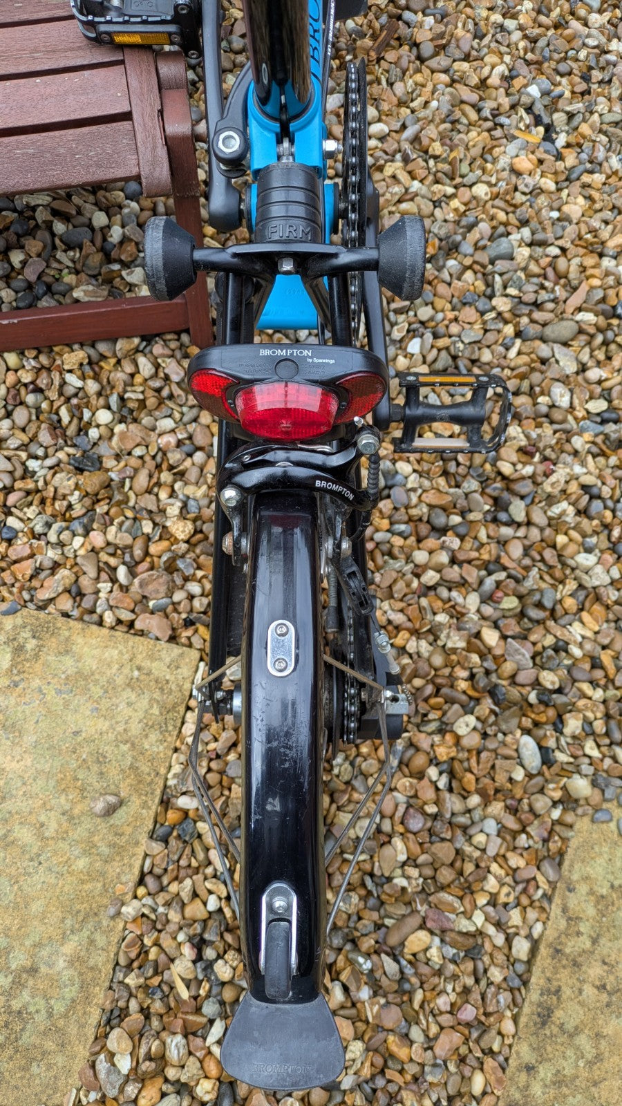 Brompton C Line Black Edition - 6 speed  folding Bike - Sky Blue - VGC!