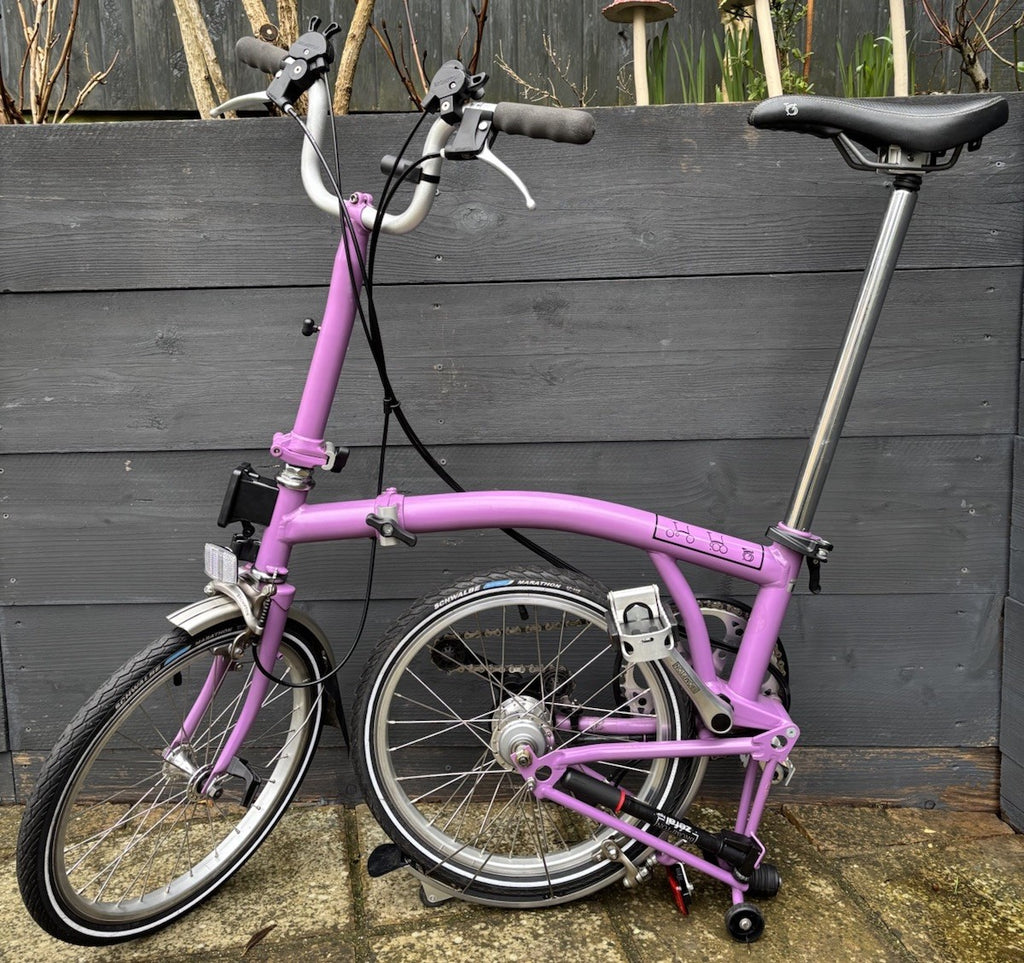 Brompton M6L in rare Lilac Folding bike C Line - Very Light Leisure Use Only