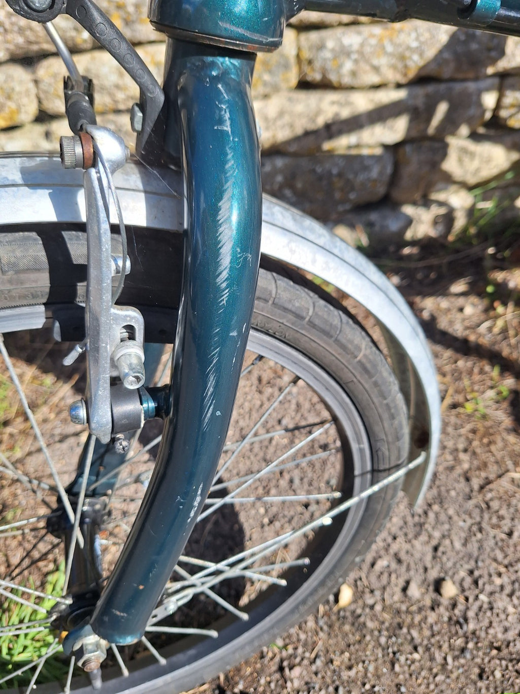 Viking Safari Native Folding Bike Alloy 20in Green .VGC. will post.