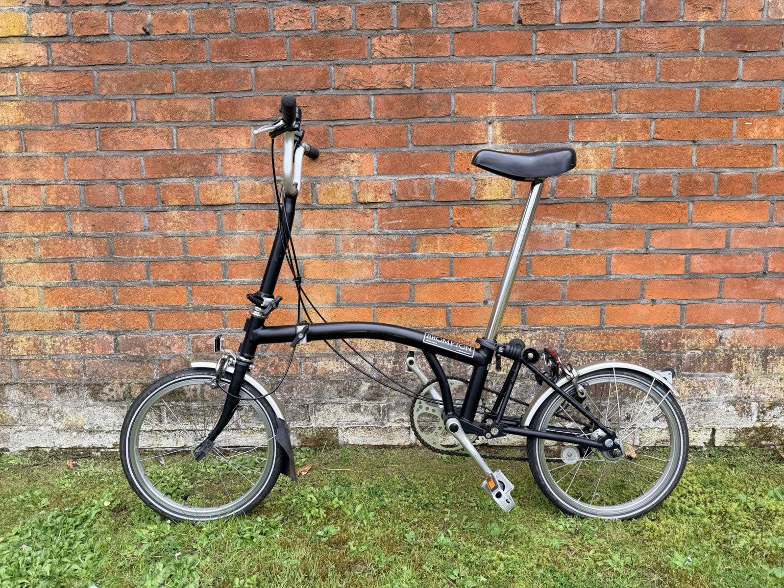 Brompton M3L Black Folding Bike, 3 Speed, Great Condition