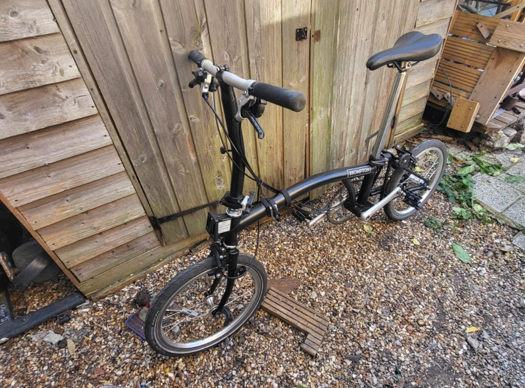 Brompton S6L Black 6 Speed with front carrier block