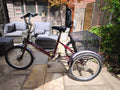 Adult Folding Pashley  Tricycle Tri-1 Burgandy 17" frame, good condition