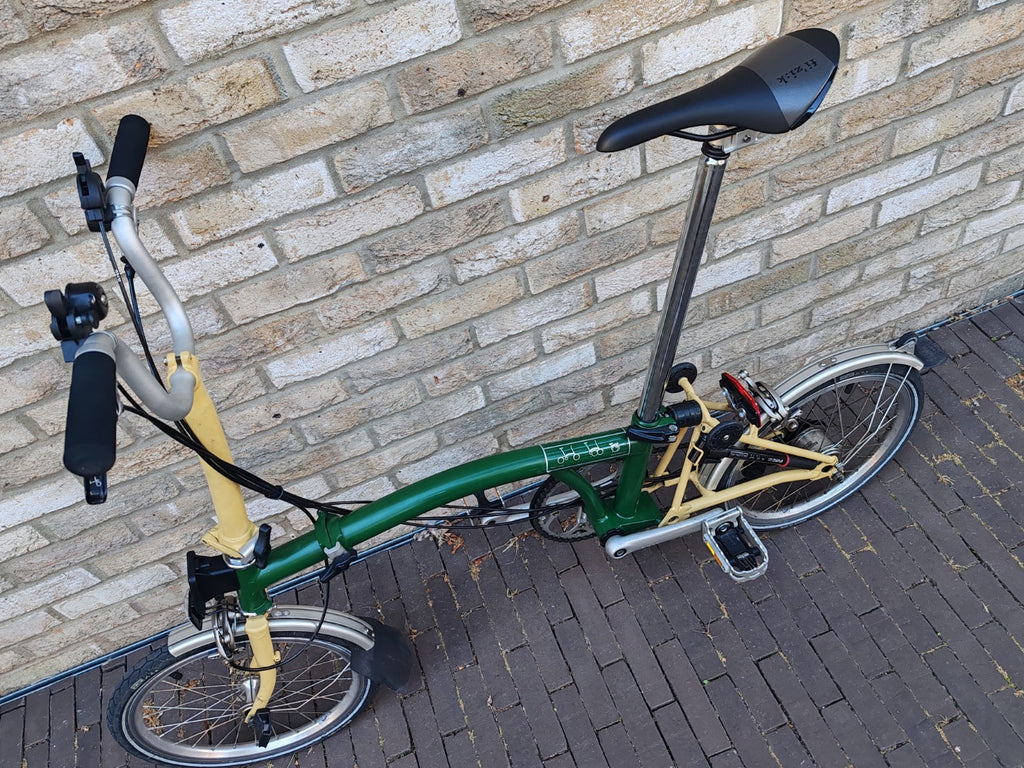 Brompton M6L 6 Speed Folding Bike Racing Green Ivory Original