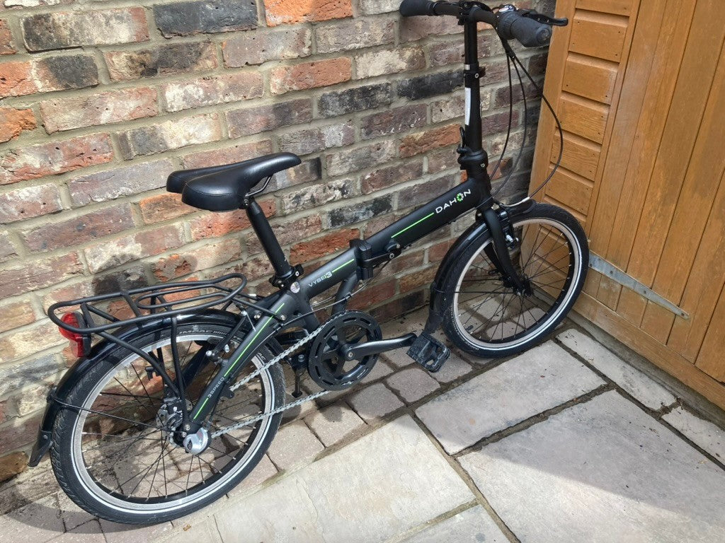 Dahon Vybe i3 20" Wheels 12.9 kg Compact Unisex Matt Black Folding Bike.