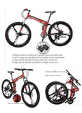 Foldable MOUNTAIN BICYCLE Eurobike BLUE G4 26" 21-speed - Used For 1 Week