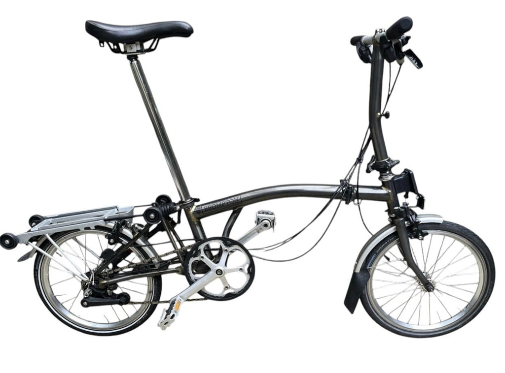 Brompton C Line S6R (6 Speed) folding bicycle - Raw Lacquer