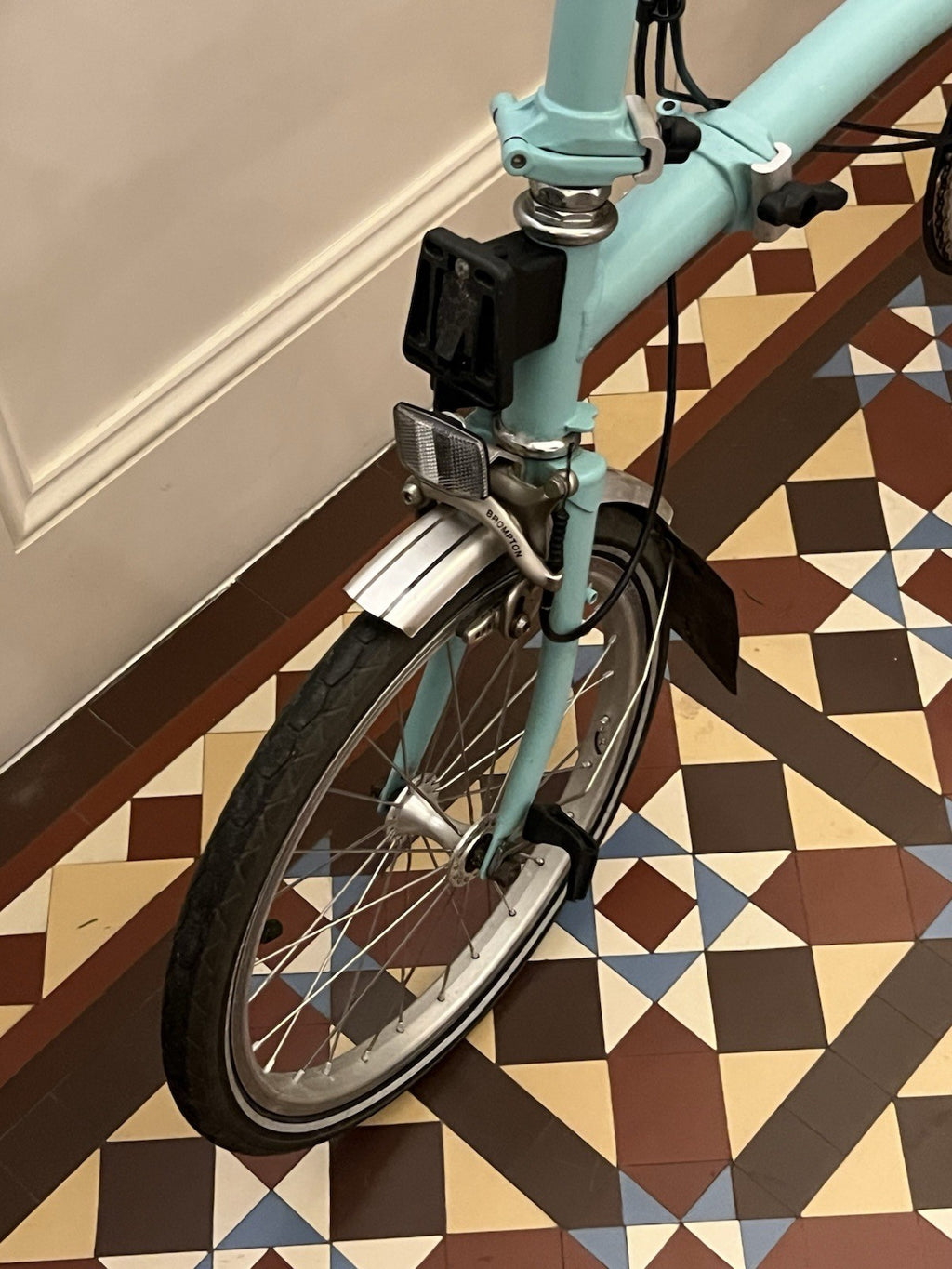 Brompton M3L Folding Bike Blue with Carry Bag