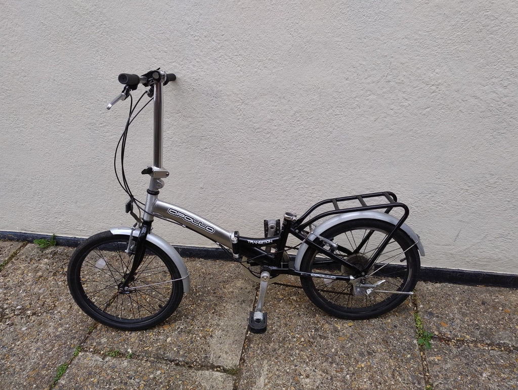 Apollo Transition Adult Unisex  Aluminium Folding Bike MISSING SEATPOST AND SEAT