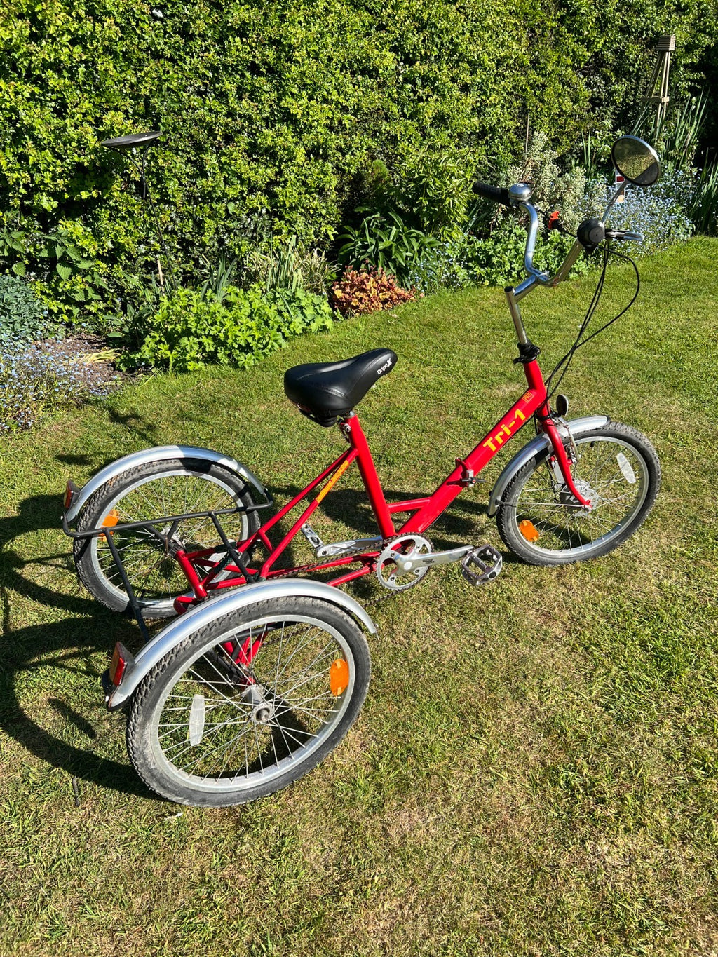 Adult folding tricycle Pashley Tri 1, red, good condition