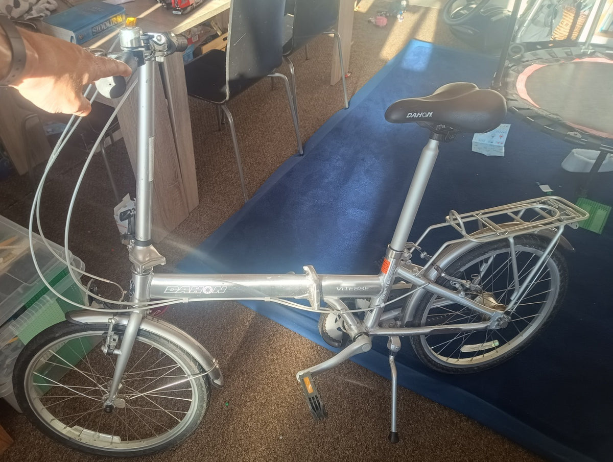 Dahon Vitesse 20in Folding Bike Aluminium Silver 3-Speed Hub Gears Rear Rack