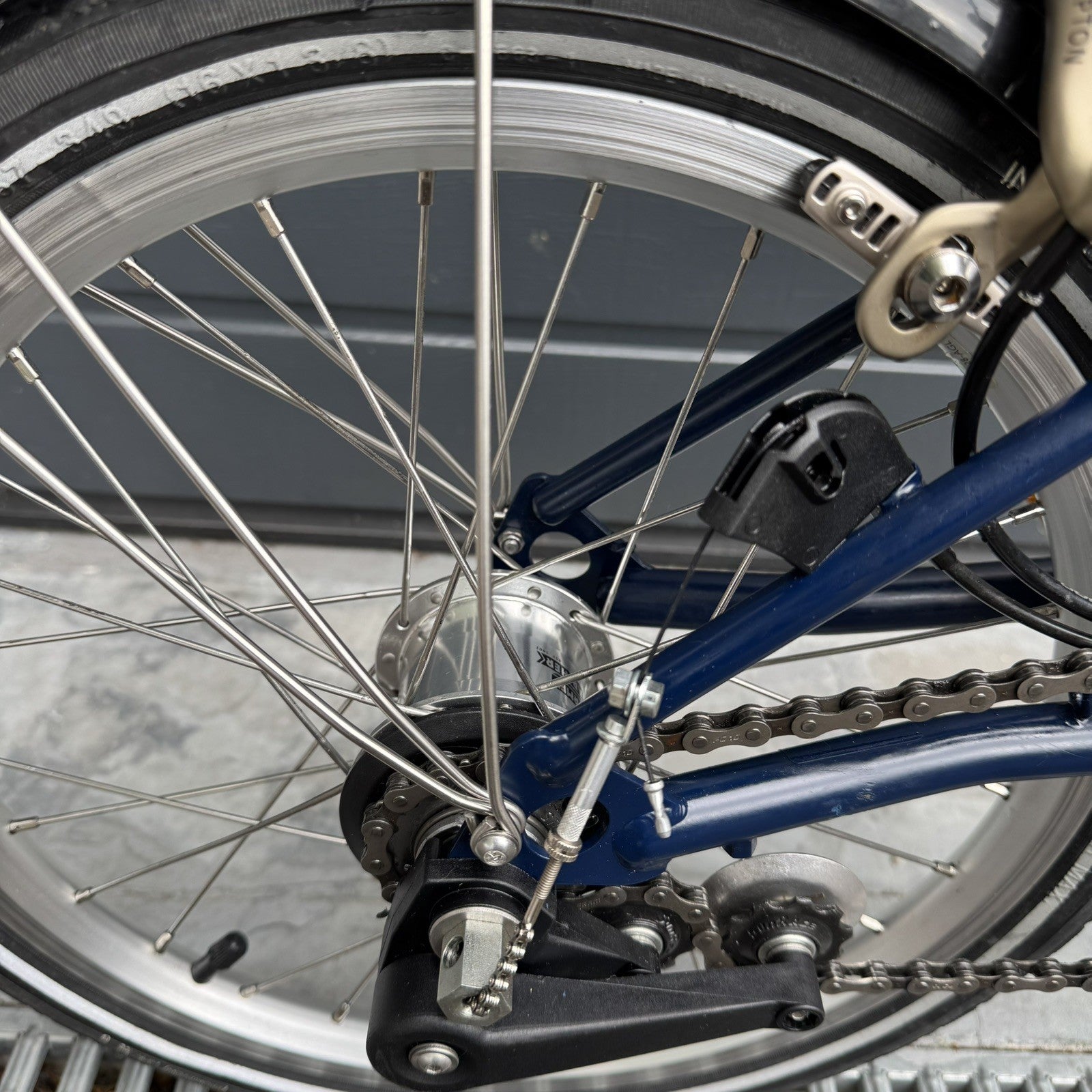 Brompton M3L 3 speed Tempest Blue Superb Condition