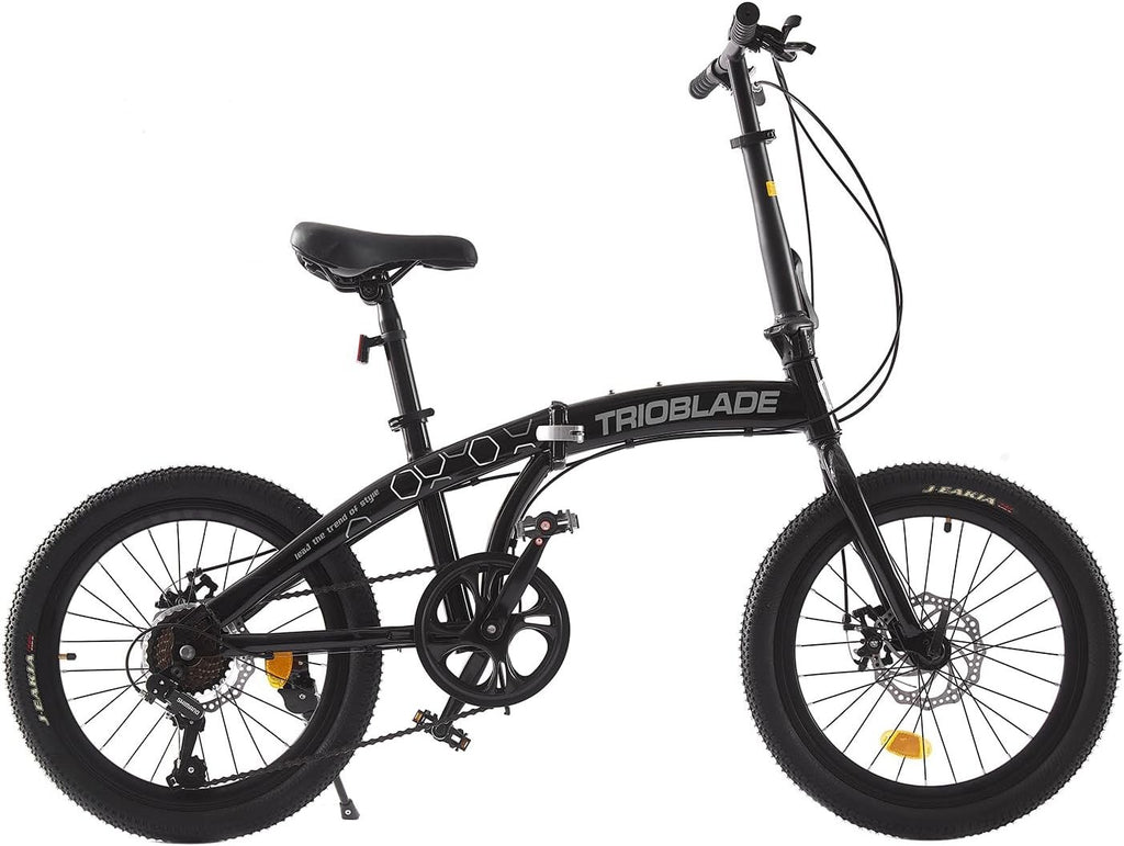 20” Foldable City Bike 7-Speed Disc Brake Lightweight Compact Commuter Bike
