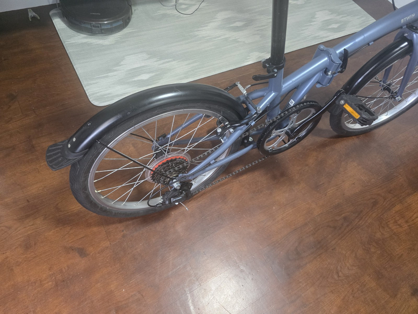 BTWIN Tilt 120 Grey Folding Bike - collection from LS10 OR KT1