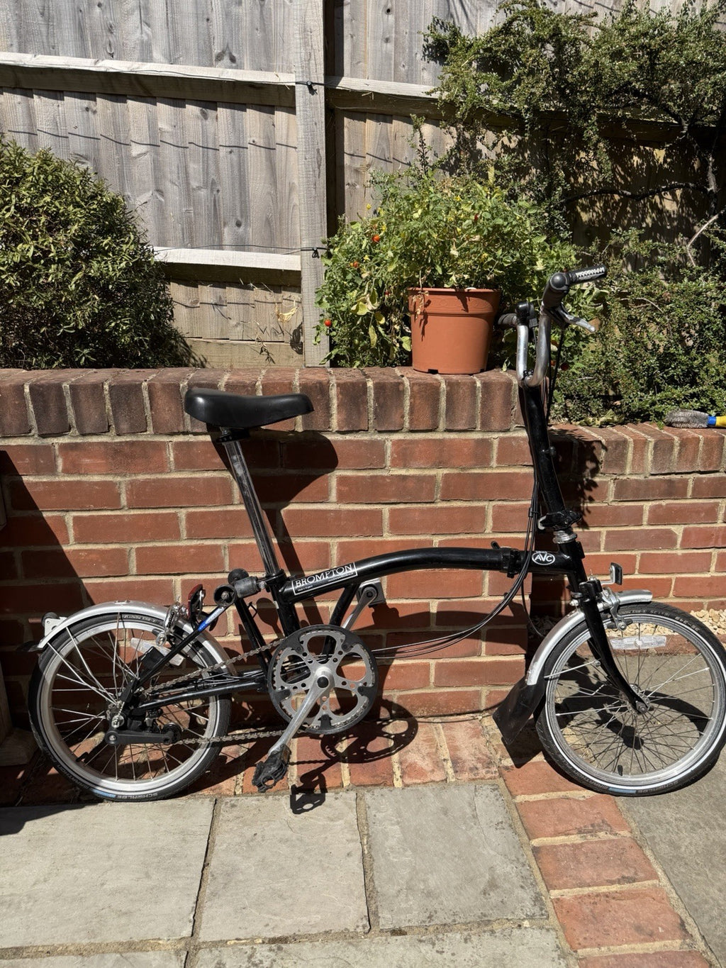 Brompton Folding Bike 6-Speed, Black
