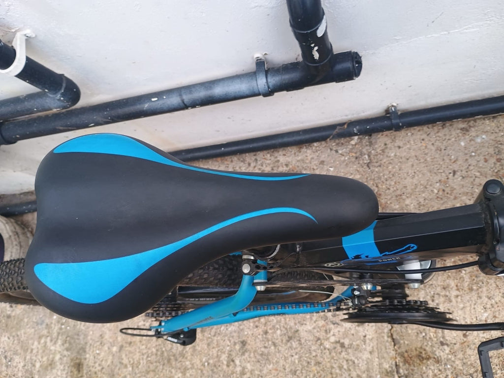 26” Folding Mountain Bike Urban Sport Full Suspension Disc Brakes Black Blue