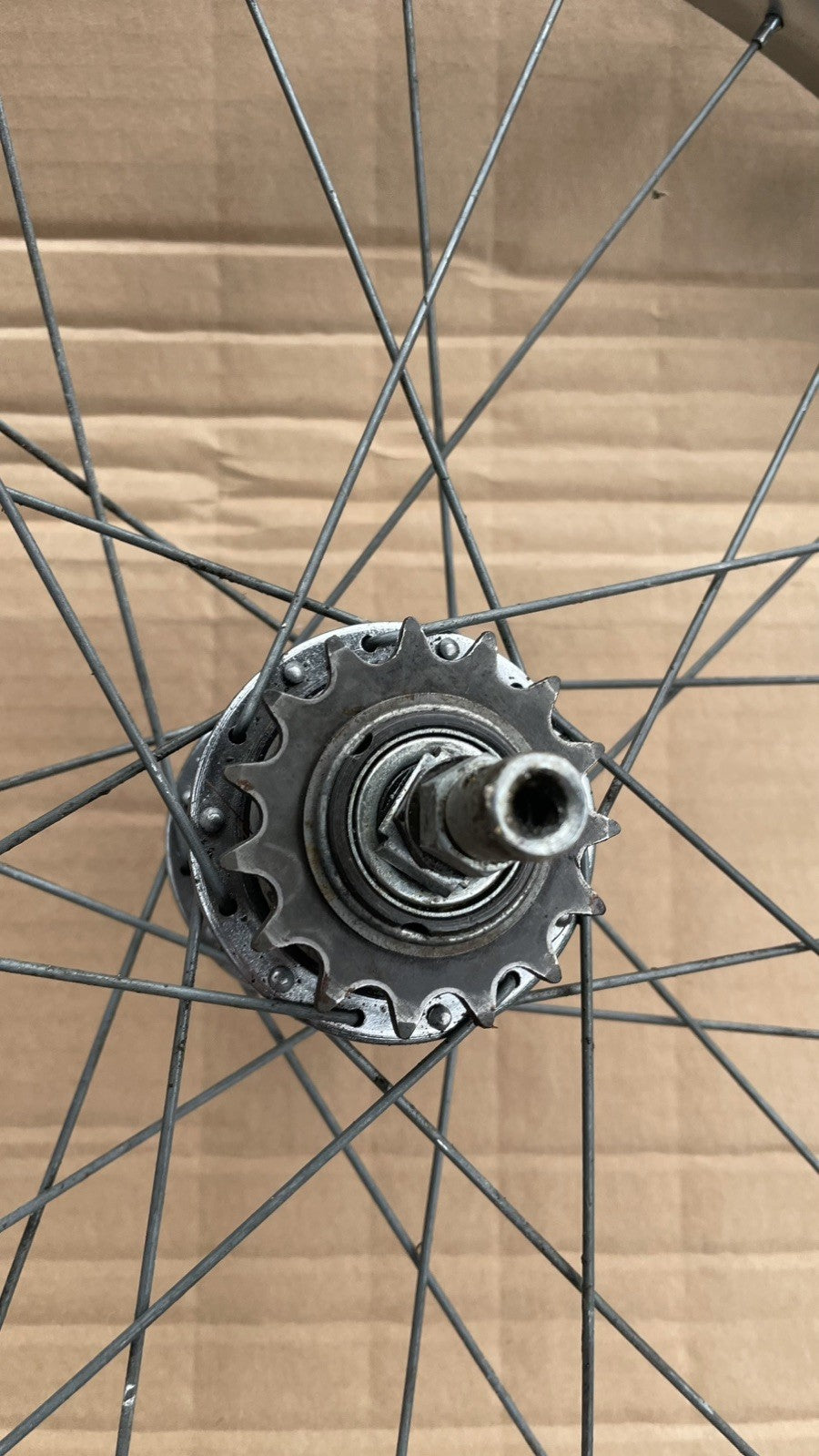 VINTAGE RETRO RALEIGH shopper rear WHEEL 20x 1 3/8th