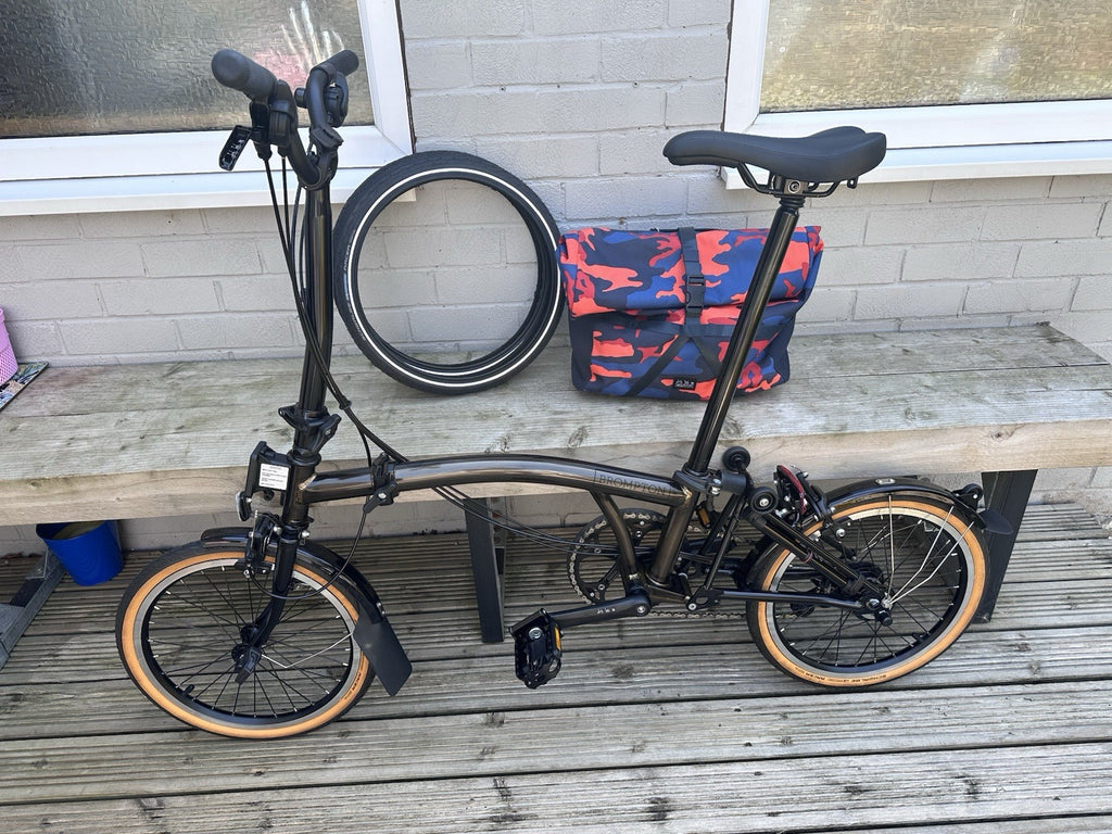 Brompton Folding Bike - New And Unused - Raw Lacquer Bundle - Accessories!