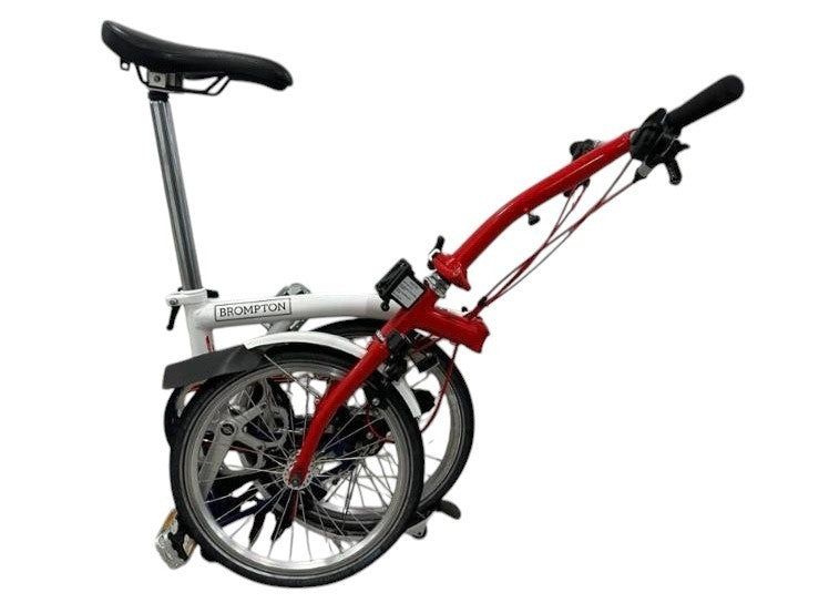 Brompton BWC Edition S6L (6 Speed)  folding bicycle - White-Red-Blue