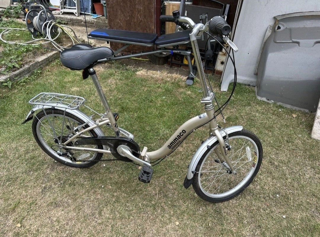 Ammaco Unisex City Folding Bike 20 Inch 6 Speed Bicycle Beautiful Color
