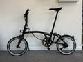 Brompton Folding Bike 12 Speed P Line Low Bar Excellent Condition Black Colour