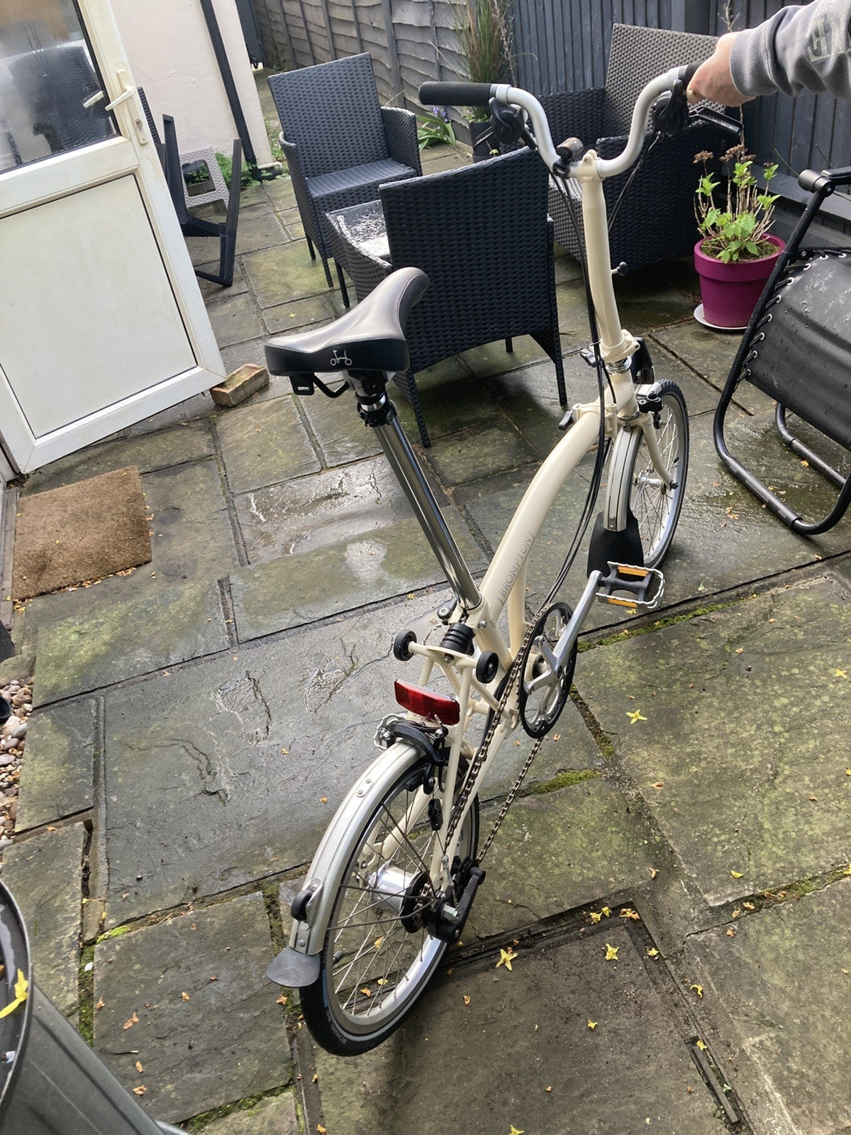 Brompton C Line M6L (6 Speed)  folding bicycle - Cream - Excellent Condition