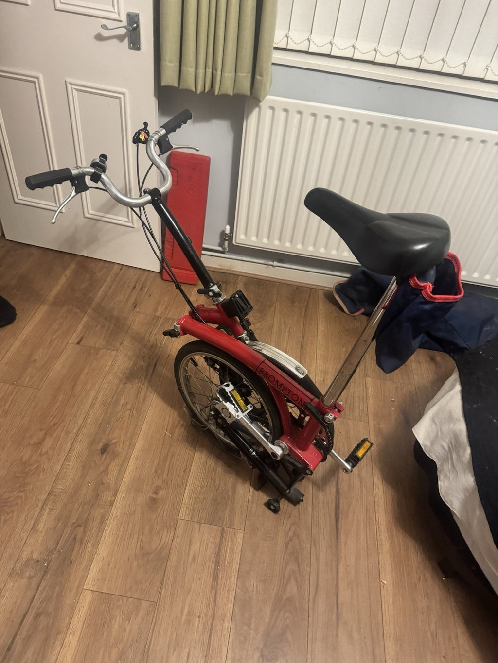 Brompton 16in Red Folding Bike