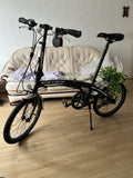 Carrera Intercity 20in Folding Bike Black/Silver Rear Rack Mudguards V-Brake