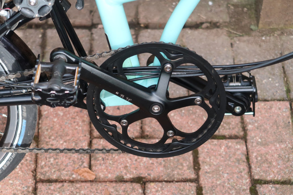 Brompton Turkish Blue Black Edition 6 Speed Dynamo Lights M Bars Collection
