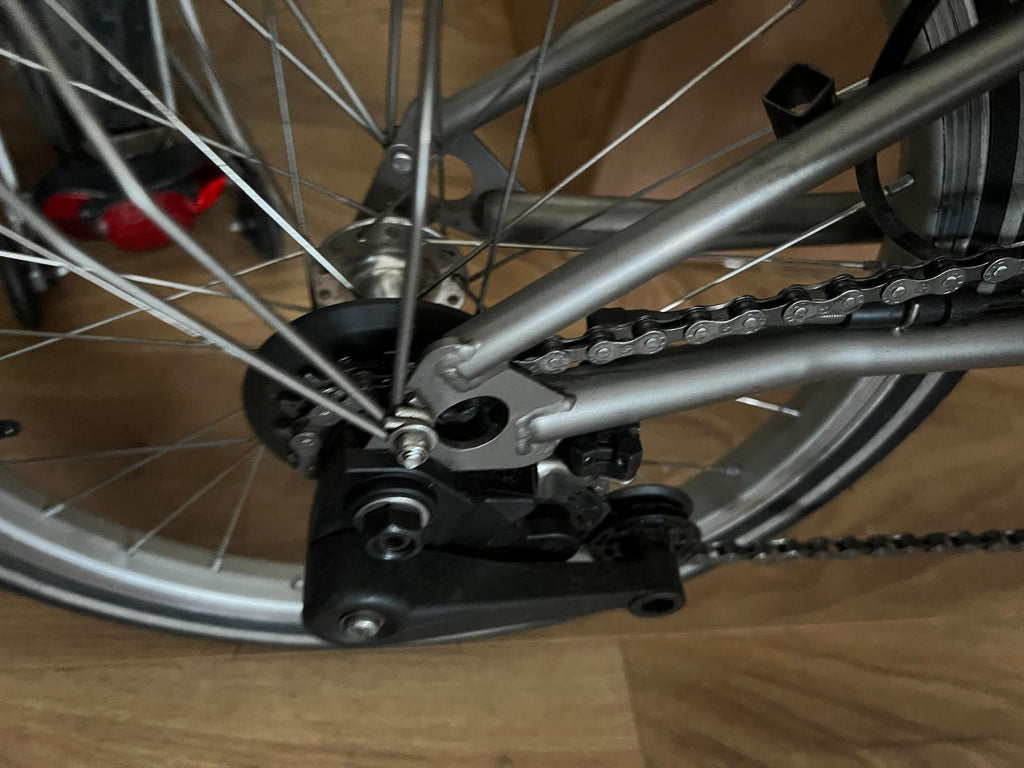 Brompton M2L- X  (2 Speed)  Titanium folding bicycle -Apple Green