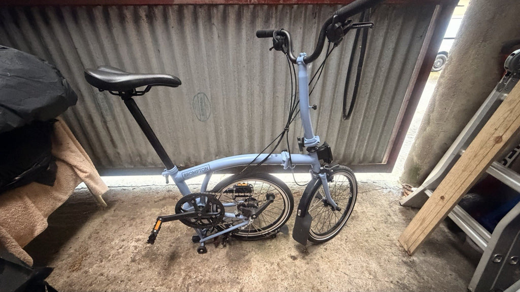 Brompton Bike M6L C-LineExplore Mid Handlebar2022 Folding Bike - Cloud Blue