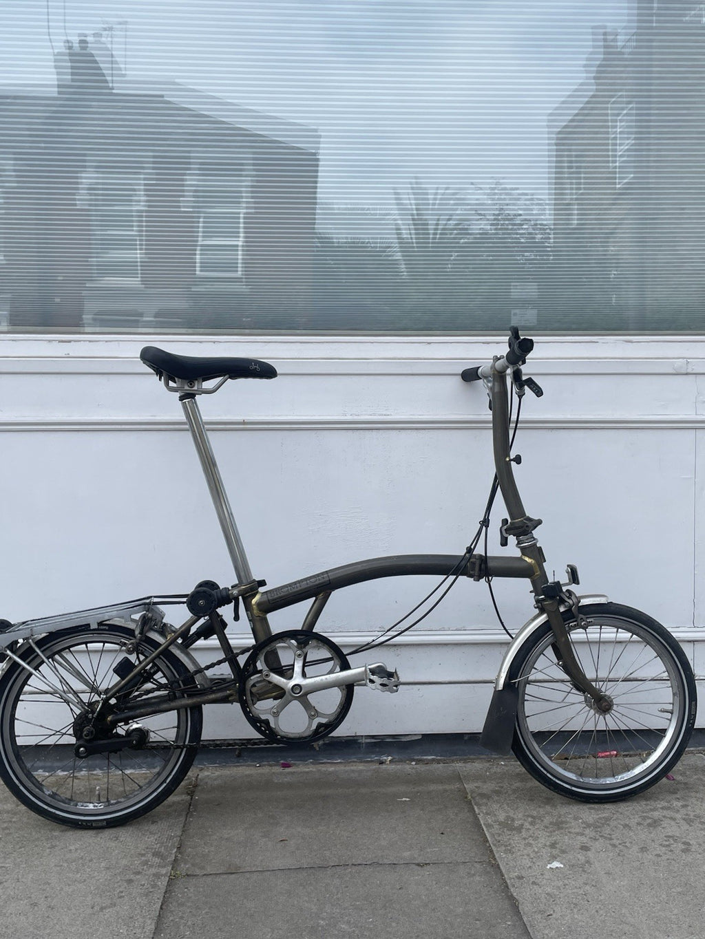 Brompton S3R 3-Speed Folding Bike - Raw Lacquer