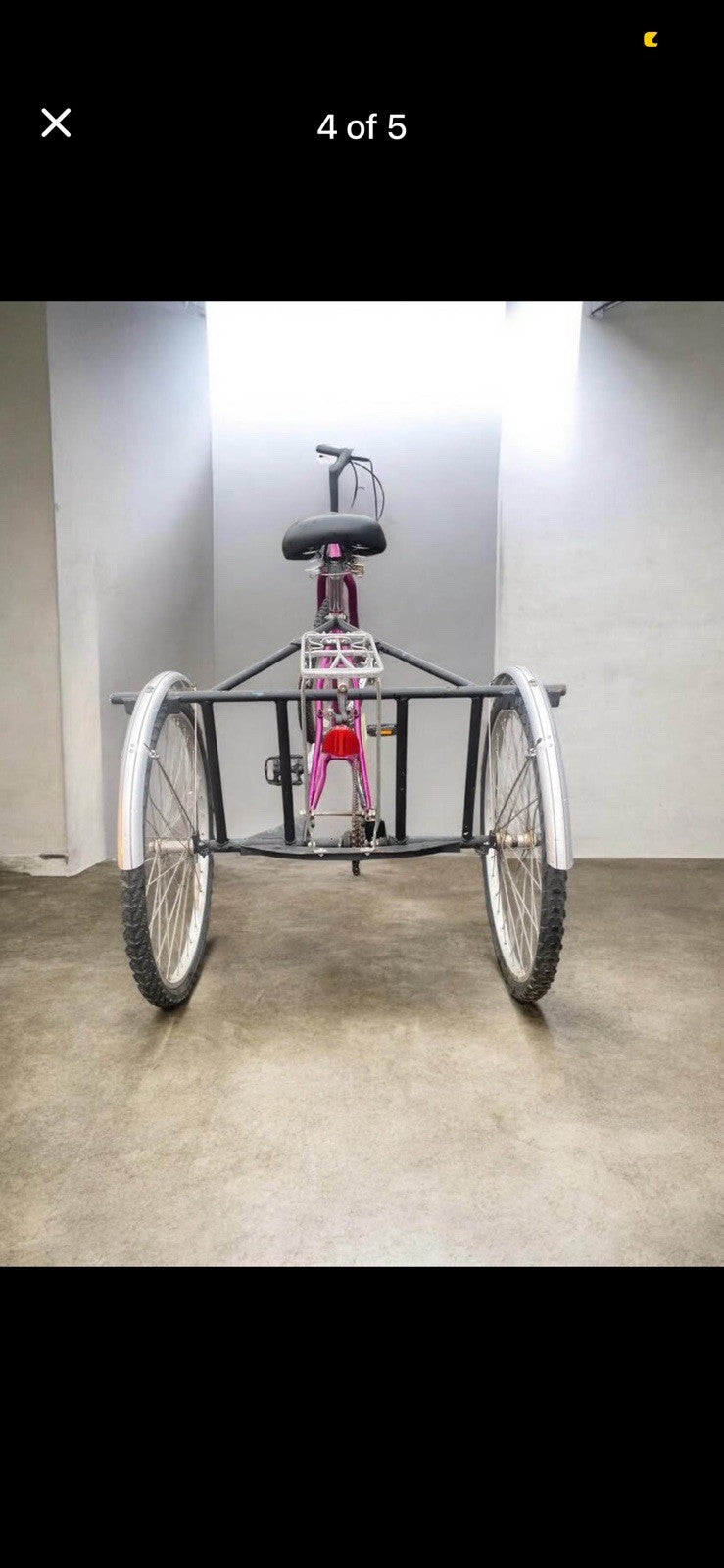 24'' Tricycle Adult Senior 7 Speed 3 Wheels Bike Foldable Trike Bicycle + Basket