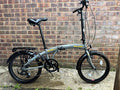 Raleigh Evo Two 20in Folding Bike 6 Speed V-Brake Rack Mudguards Grey Black