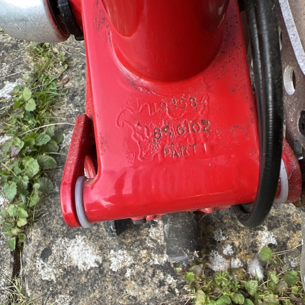 Brompton Bike Red.  Model L3.   Year 2004.  Poor Condition .