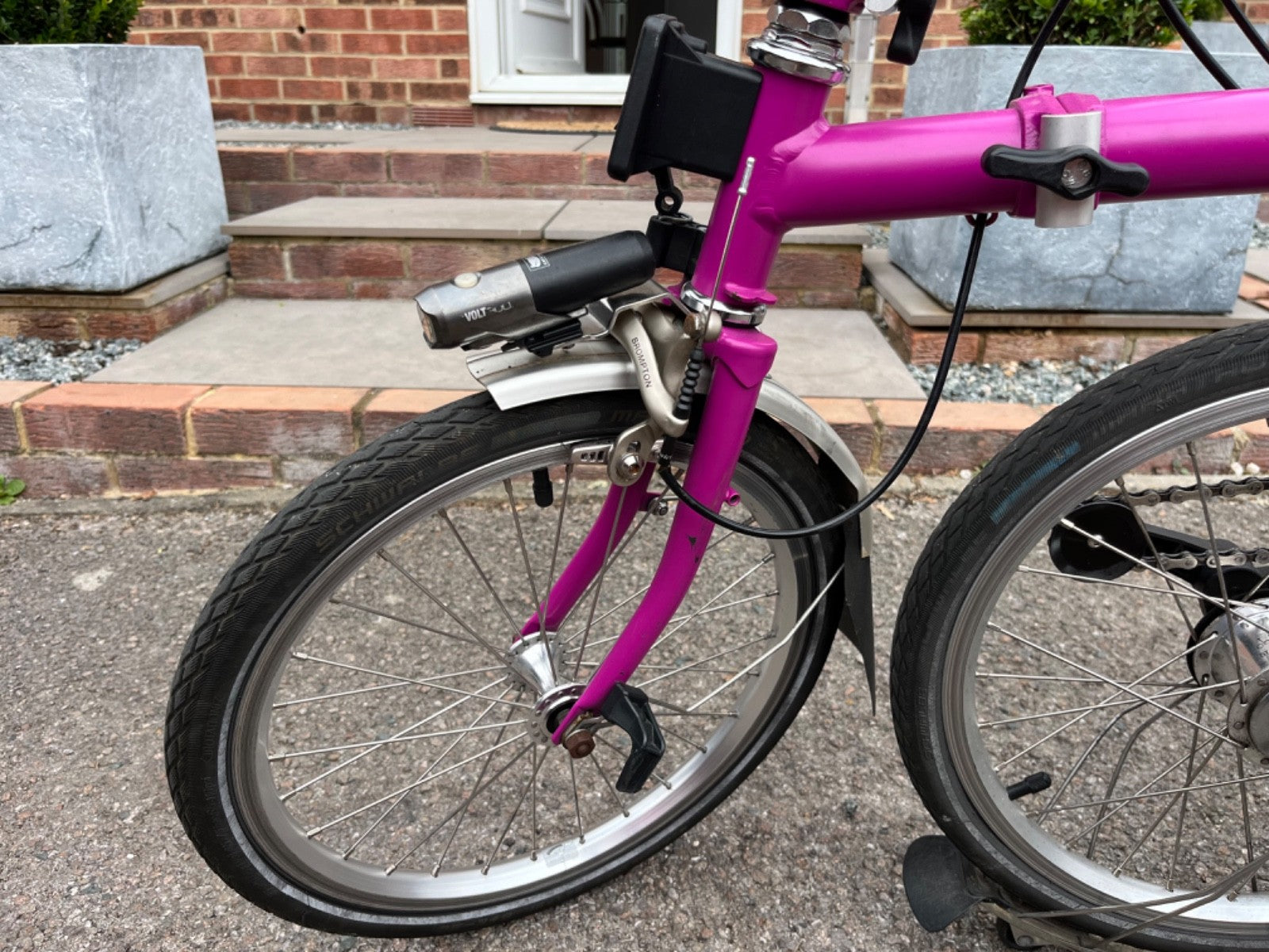 Brompton M3L folding bicycle n rare Berry Crush (2016) One Owner, Fully Register
