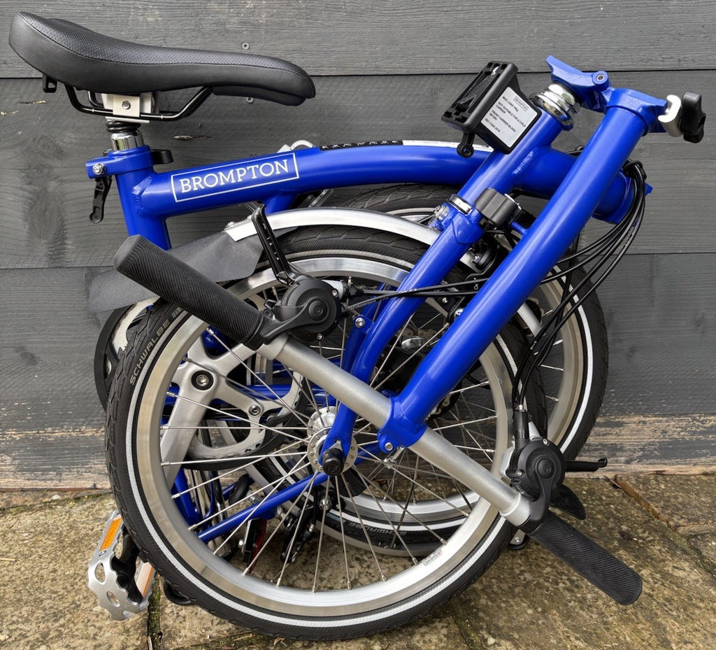 Brompton C Line 6 Speed Urban Folding bicycle in Piccadilly Blue - NEW UNUSED