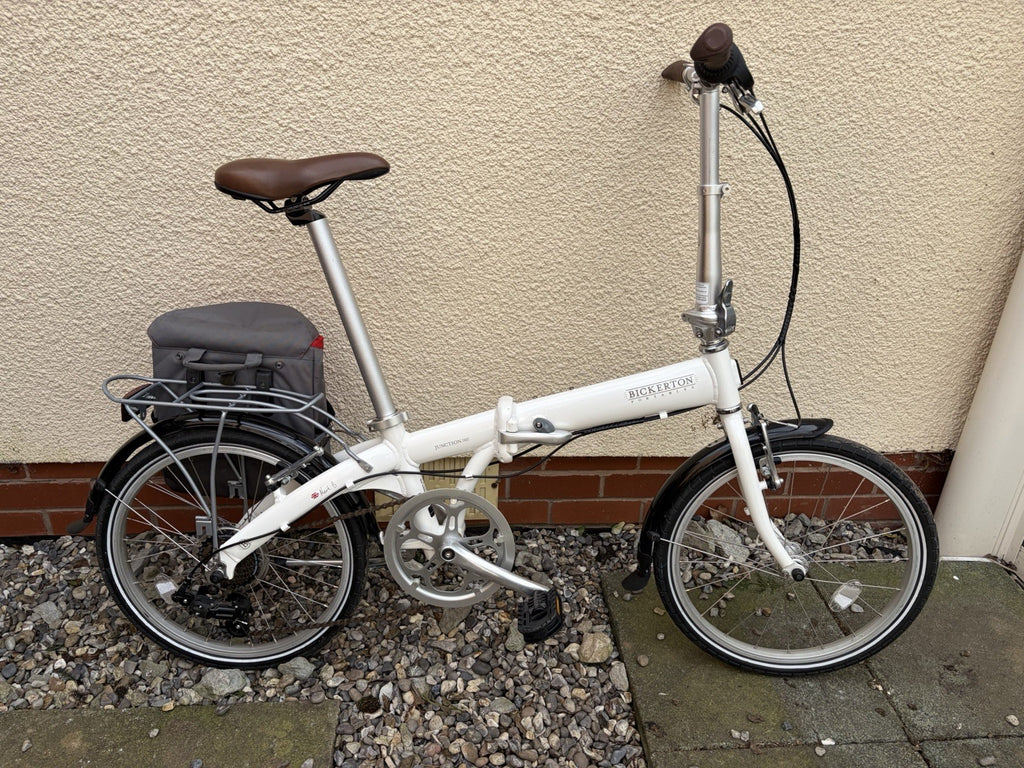 Bickerton Junction 1607 Foldable Bike White 20 Inch Wheels Great Condition