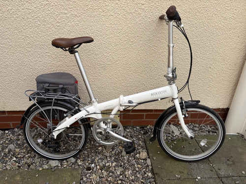 Bickerton Junction 1607 Foldable Bike White 20 Inch Wheels Great Condition