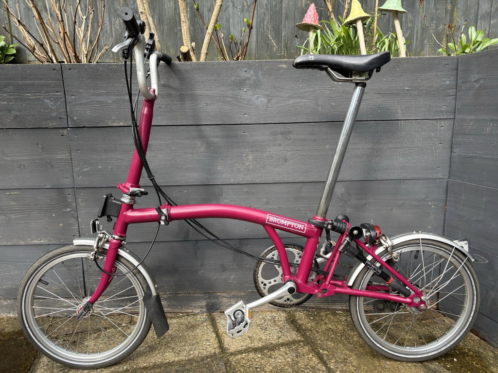 Brompton M6L in Berry Crush Folding bike C Line Equivalent - Leisure Use Only