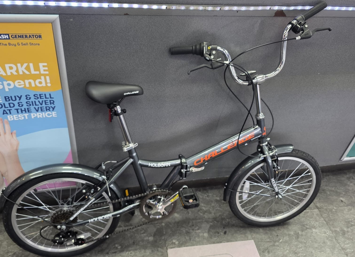 Holborn Challenge Folding Bike 20" Wheels, 6-Speed